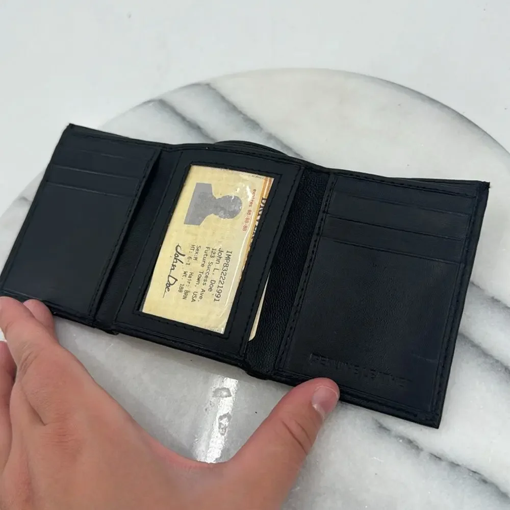 NWT Umo Lorenzo black soft leather wallet